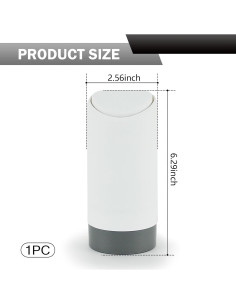 Basurero de Auto Ferianl Blanco Compacto de Silicona 0.5L 2