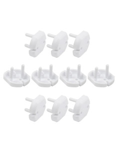 Cubiertas de Enchufes Fielect 30 Pcs Blancas 2-Huecos
