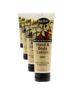 Loción Hidratante para Manos y Cuerpo ShiKai Vainilla 4x8oz