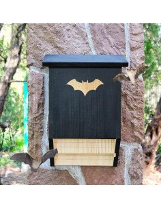 Casa de Murciélagos Grande SEEZENGREEN Doble Cámara 26.9x38.6cm 2