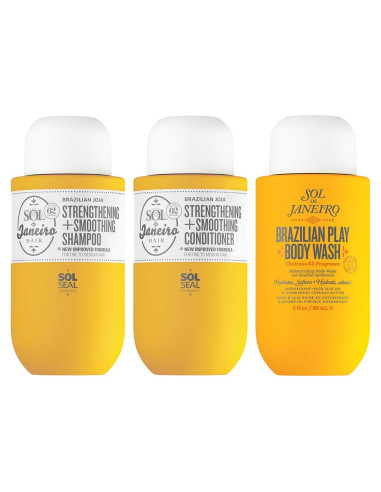 Set de Ducha Mini Sol de Janeiro Gel + Champú y Acondicionador