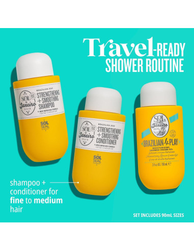 Set de Ducha Mini Sol de Janeiro Gel + Champú y Acondicionador