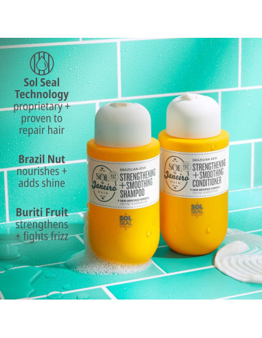 Set de Ducha Mini Sol de Janeiro Gel + Champú y Acondicionador