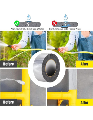 Cinta Butílica Selladora 4.88m x 5.08cm TVlifams