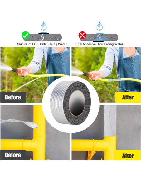 Cinta Butílica Selladora 4.88m x 5.08cm TVlifams