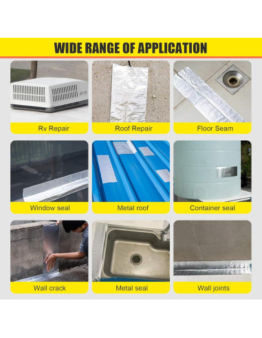 Cinta Butílica Selladora 4.88m x 5.08cm TVlifams
