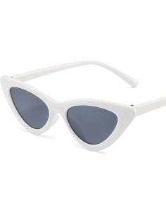 Gafas de sol ojo de gato WZWLKJ para niñas UV400 blancas 2