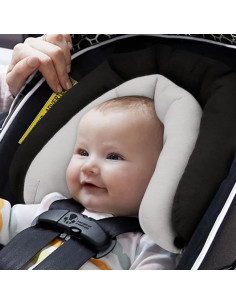 Soporte de Cabeza para Bebés Pro Goleem 2 en 1 Gris y Negro 2