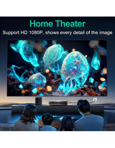 Cable Coaxial RG6 1.0M Zhongben con Conector 90 Grados HDTV