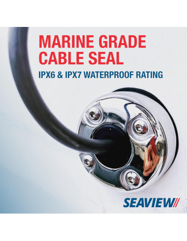 Abrazadera de Cable SEAVIEW Acero Inoxidable 13.5mm IPX6/IPX7