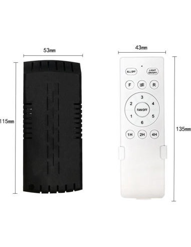 Control Remoto para Ventilador de Techo ChiMiao 6 Velocidades