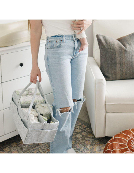 Caddy de Pañales Putska Grande Gris - Organizador Portátil