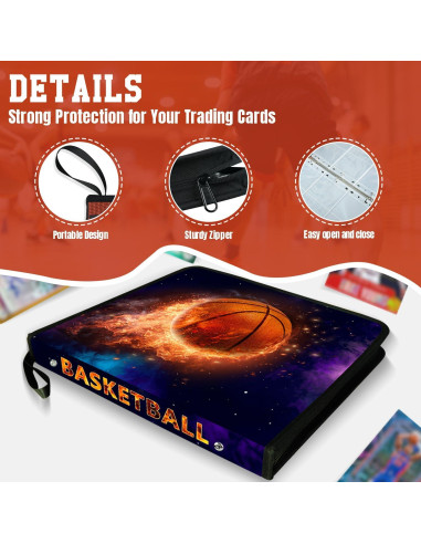 Carpeta de Tarjetas de Baloncesto HUXINO 900 Bolsillos