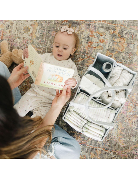 Caddy de Pañales Putska Grande Gris - Organizador Portátil