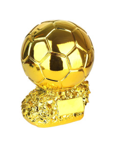 Réplica de Trofeo de Fútbol Dorado 15.24cm Resina Ecológica