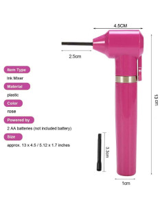 Mezclador Eléctrico de Tinta de Tatuaje ALIWOD con 100 Palitos 2