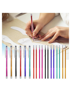 Juego de 24 Bolígrafos Borrables por Calor YFANITI para Tela