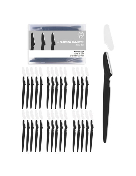 Afeitadora de Dermaplanado MoHern 30 Piezas Negra Multifuncional