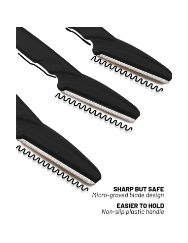 Afeitadora de Dermaplanado MoHern 30 Piezas Negra Multifuncional