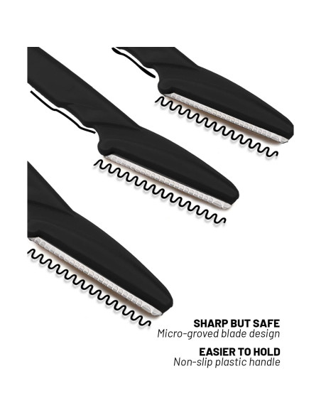 Afeitadora de Dermaplanado MoHern 30 Piezas Negra Multifuncional