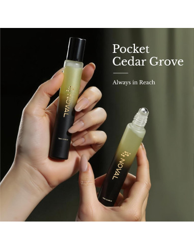 Aceite para Cutículas NOVAL 10ml Roll-On Aroma Cedro