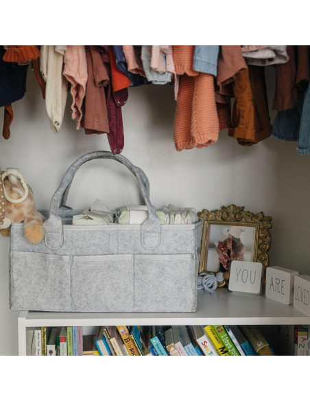 Caddy de Pañales Putska Grande Gris - Organizador Portátil