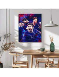 Lona de Pared B.B.F MAKE Messi 28x36cm Decoración Fútbol 2