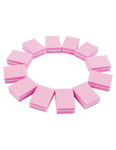 Bloques de Pulido de Uñas LNAUJS, 12 Piezas Doble Grano