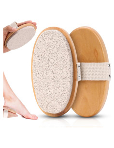 Piedra Pómez Exfoliadora SMAODSGN con Mango de Madera 12.95 cm