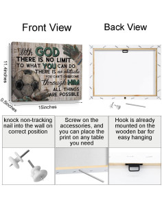 Cuadro en Lienzo TBT 38x29 cm Decoración de Pared Fútbol 2