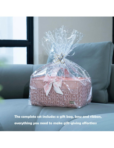 Cesta de Pañales LUKJOJO Rosa Polvoriento 5L Plegable y Ligera