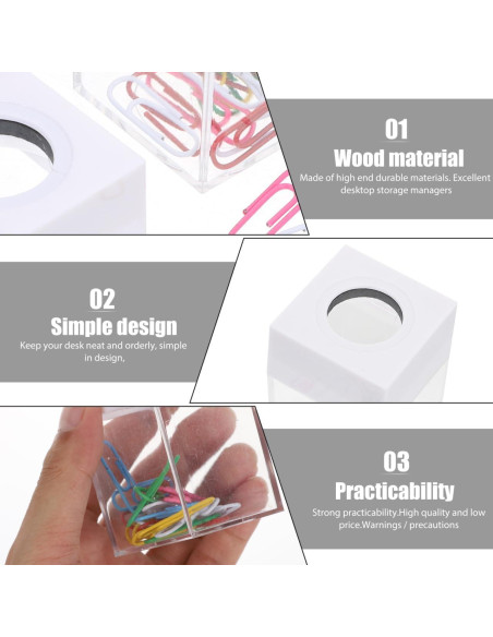 Cubos de Almacenamiento Transparentes Jojofuny 2 Pcs Color Macaron