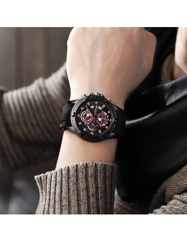 Reloj Deportivo Militar MF MINI FOCUS Cuarzo 47mm Negro