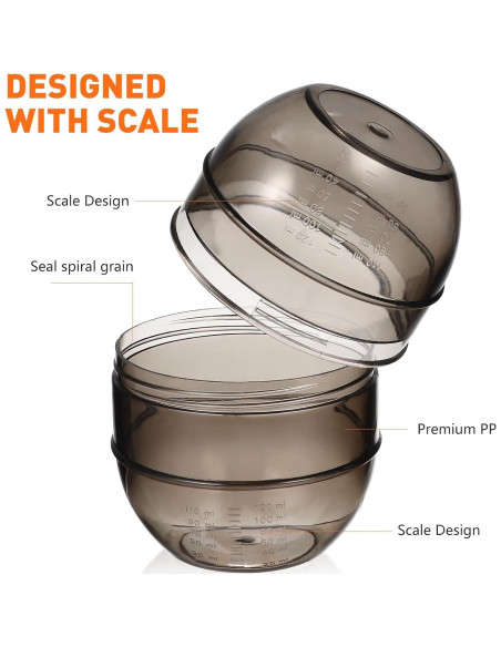 Taza Medidora de Tinte para Cabello Minkissy 14x5.5cm