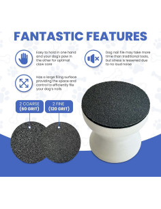 Lima de Uñas para Perros Dean Designs - Mango Ergonómico 2