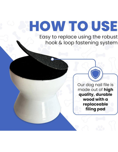 Lima de Uñas para Perros Dean Designs - Mango Ergonómico