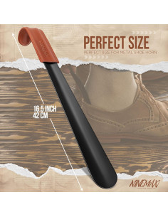 Cuchara para Calzar NINEMAX Mango Largo 41.91 cm Acero Inoxidable 2