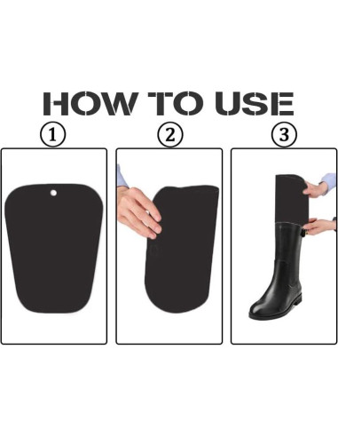 Insertos para Botas 2 Pares PVC Recortables 20.32cm Negro