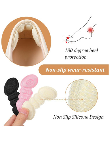 12 Pares Almohadillas Antideslizantes para el Talón YBEATY