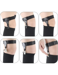 Paquete de 2 Sujetadores de Calcetines Antideslizantes Ajustables 2