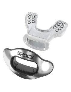 Protector Bucal Intercambiable Shock Doctor Cromo Plateado OSFA