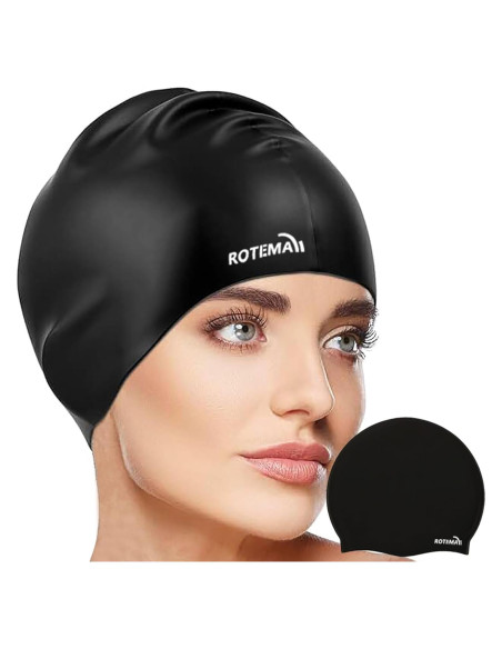 Gorro de natación de silicona Rotema - Impermeable y ergonómico