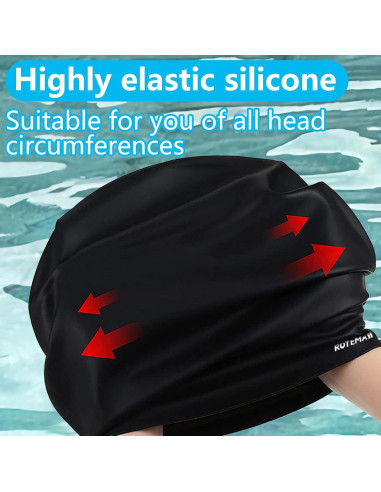 Gorro de natación de silicona Rotema - Impermeable y ergonómico