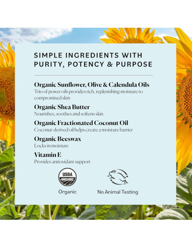 Bálsamo Hidratante Orgánico Sky Organics 70.87 g Multiusos