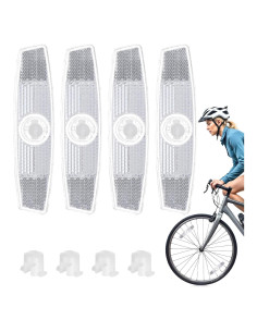 4 Reflectores de Rueda de Bicicleta ValueBargain - Seguridad y Decoración
