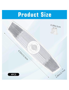 4 Reflectores de Rueda de Bicicleta ValueBargain - Seguridad y Decoración 2