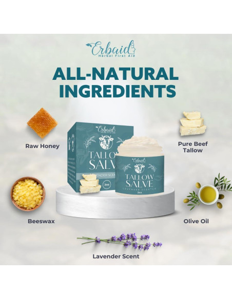 Ungüento Multiusos Natural Erbaid - Sebo de Res 56.7g