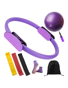 Kit de Pilates Allybyme: Anillo y Pelota de 30.48 cm