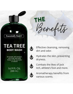 Jabón Corporal Natural de Árbol de Té 500 ml - Combate Olores e Irritación 2