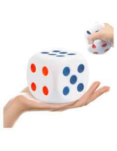 Pelota Antiestrés Dados Grande 8.23 cm - Juguete Educativo